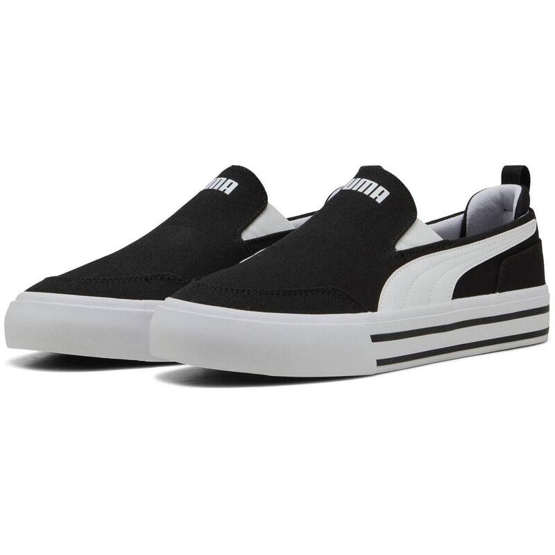 Pantofi sport unisex Puma Court Classic Vulc Slipon, Negru
