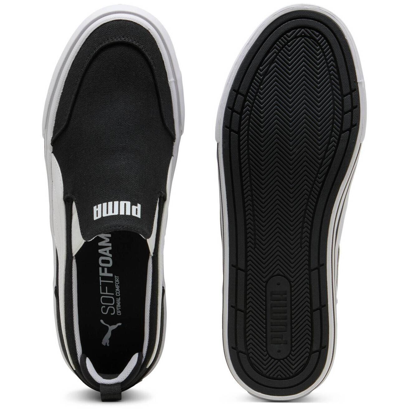 Turnschuhe Puma Court Classic Vulc Slipon, Schwarz, Unisex 2/5