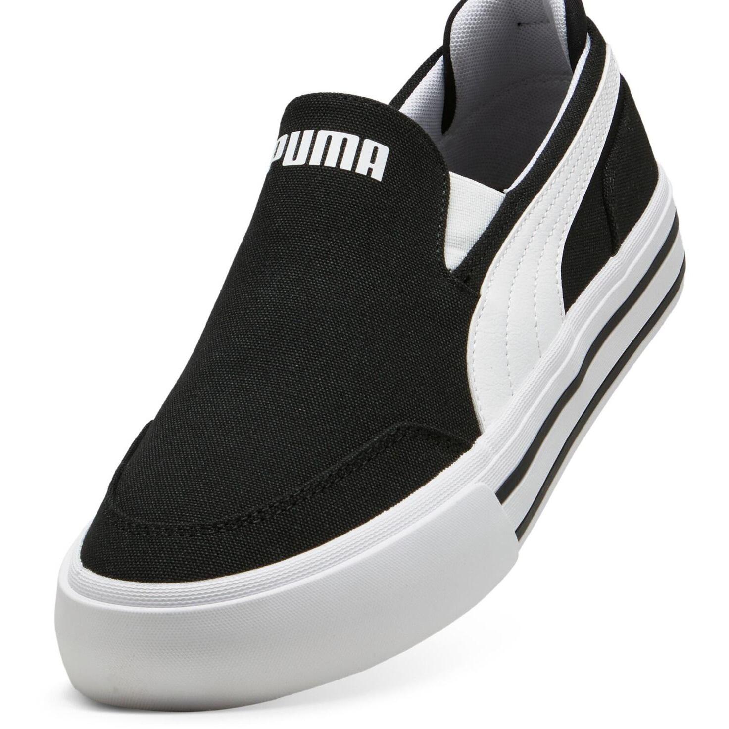 Turnschuhe Puma Court Classic Vulc Slipon, Schwarz, Unisex 5/5
