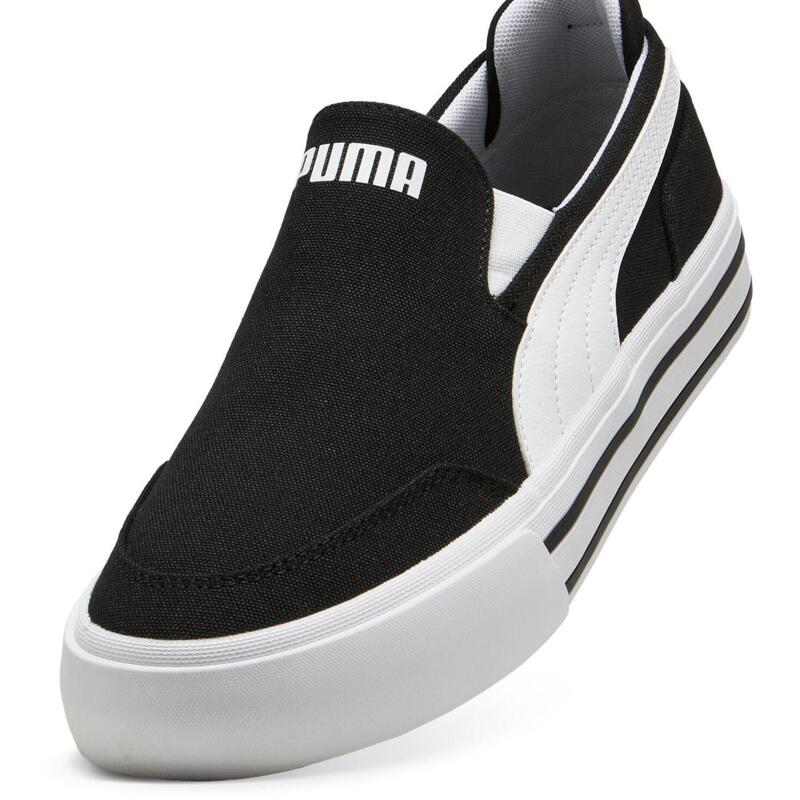 Pantofi sport unisex Puma Court Classic Vulc Slipon, Negru