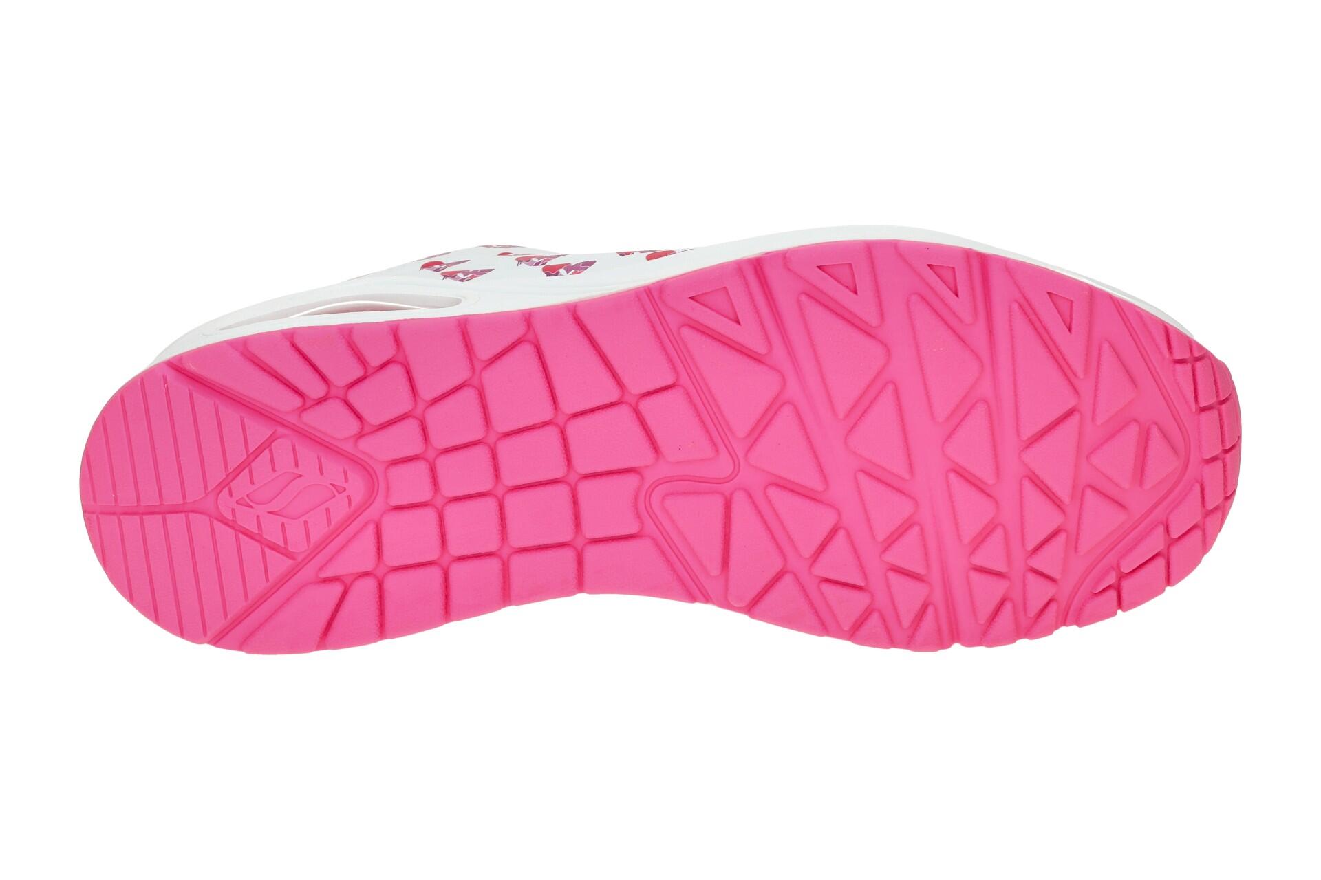 Skechers Uno Schuhe Sneakers weiß pink Herzen 190006 7/7