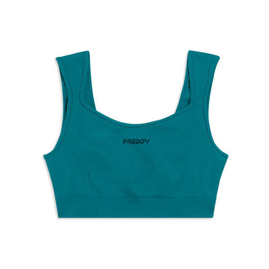 Brassière de sport avec col en forme de cœur, soutien léger