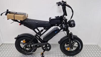 V20 mini elektrische kinderfiets, 20" wielen, 250 wh, zwart