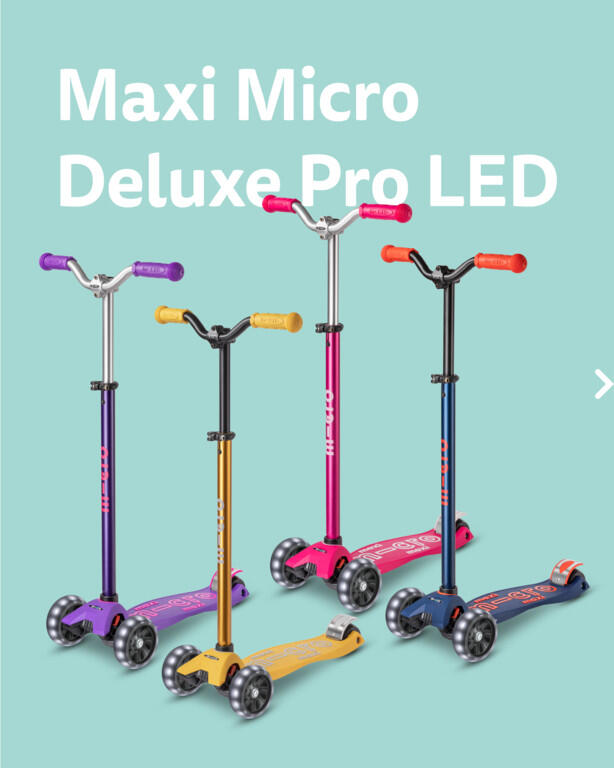 Hulajnoga trójkołowa dla dzieci na wiele lat Maxi Micro Deluxe Pro LED. 4/4