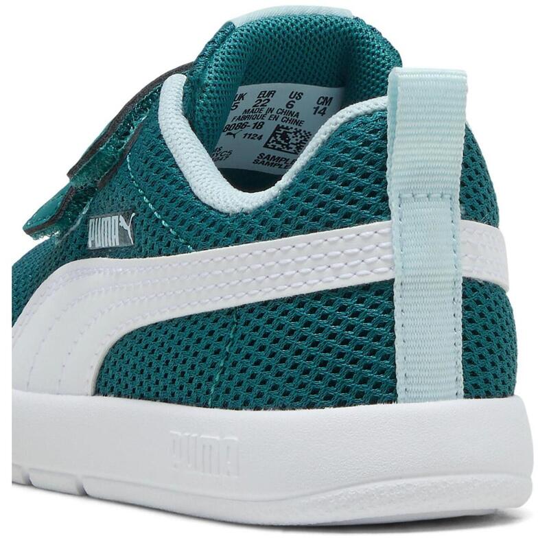 Pantofi sport copii Puma Courtflex V3 Mesh Inf Clyde, Albastru