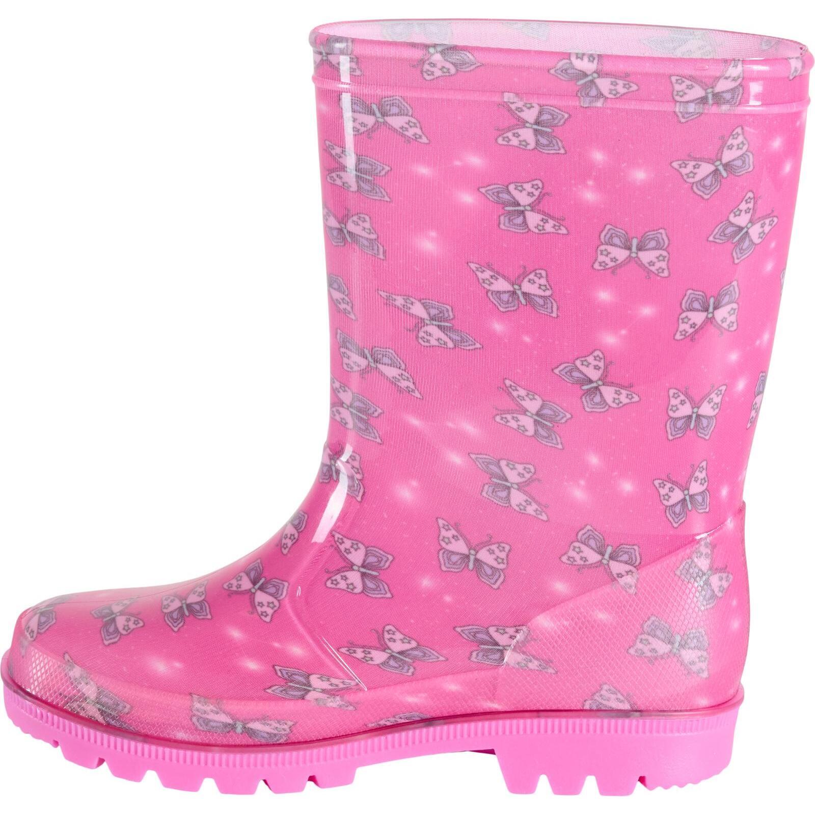 Meisjes rijlaarzen Equipage Butterfly Wellies 3/3