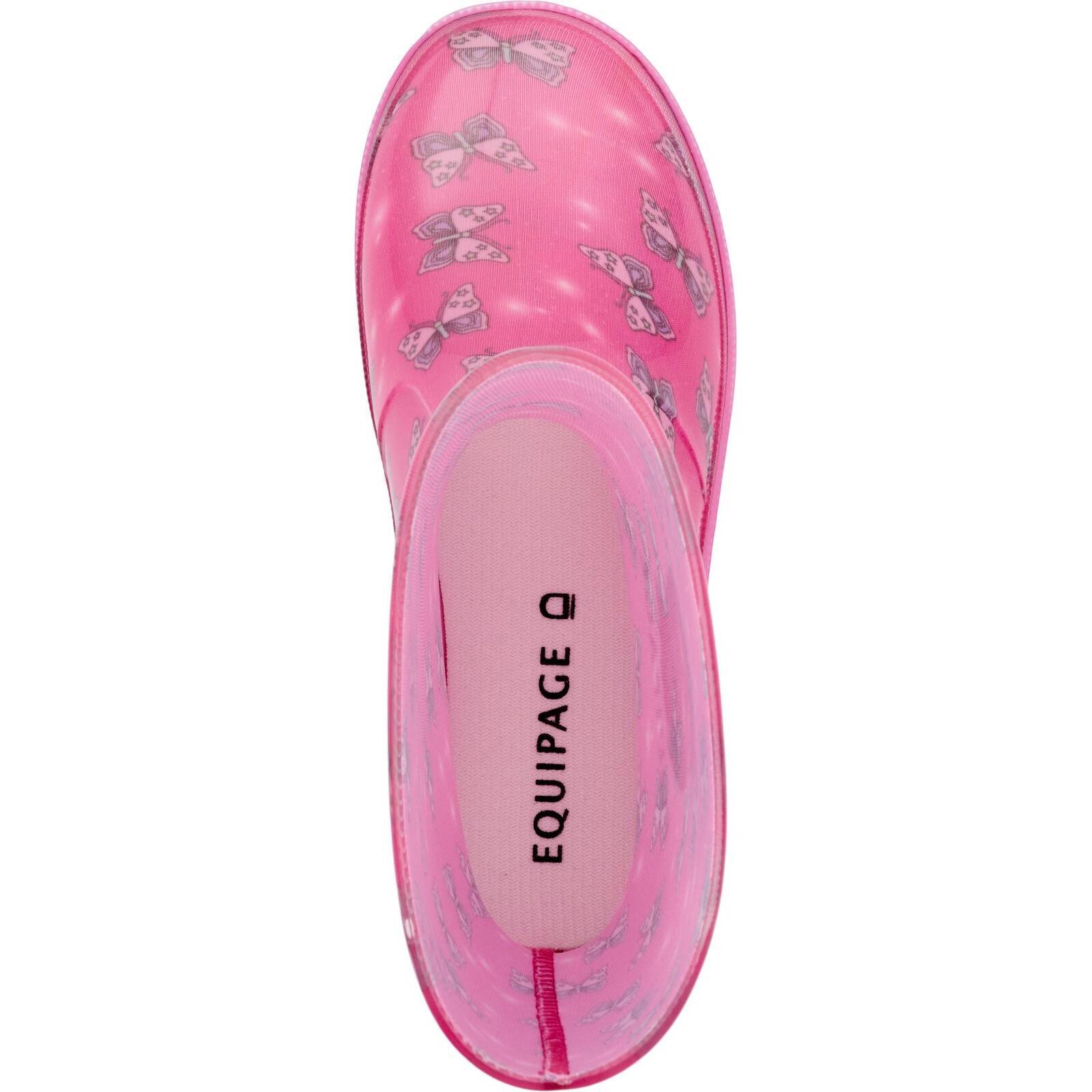 Meisjes rijlaarzen Equipage Butterfly Wellies 2/3