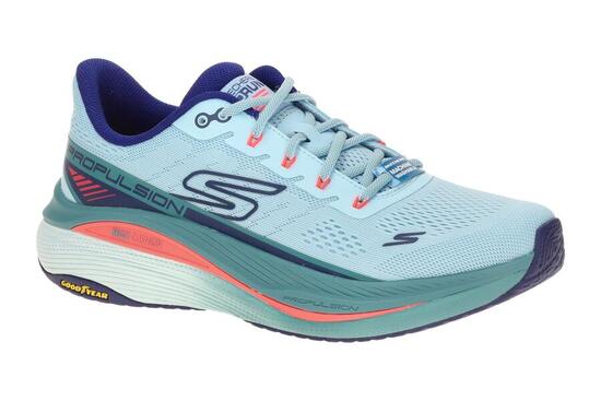 Skechers MAX CUSHIONING Schuhe blau Damen Sportschuhe 128901