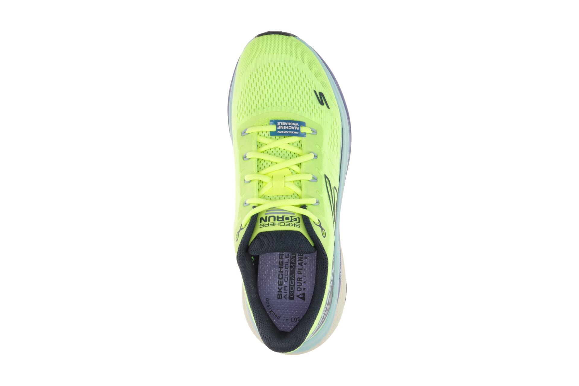 Skechers MAX CUSHIONING Schuhe gelb blau Damen Sportschuhe 128901 6/7