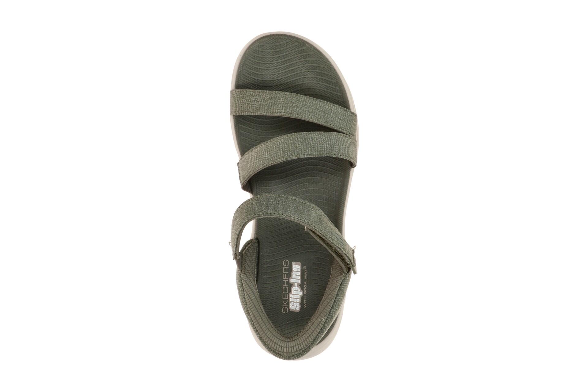 Skechers Sandalen Go Walk Gliede Step grün Slip-Ins 141269 6/7