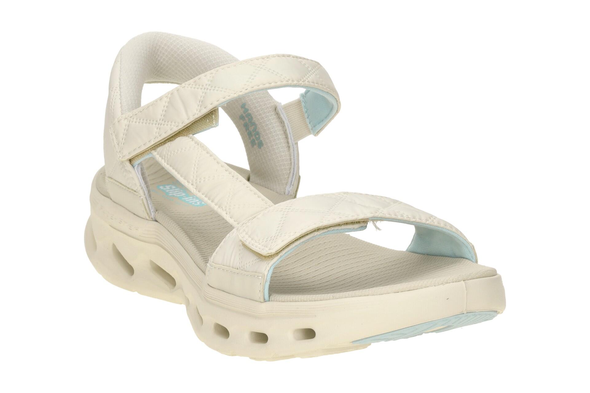 Skechers Go Walk Gliede Step Sandale beige Cozy Slip-Ins 141276 3/7