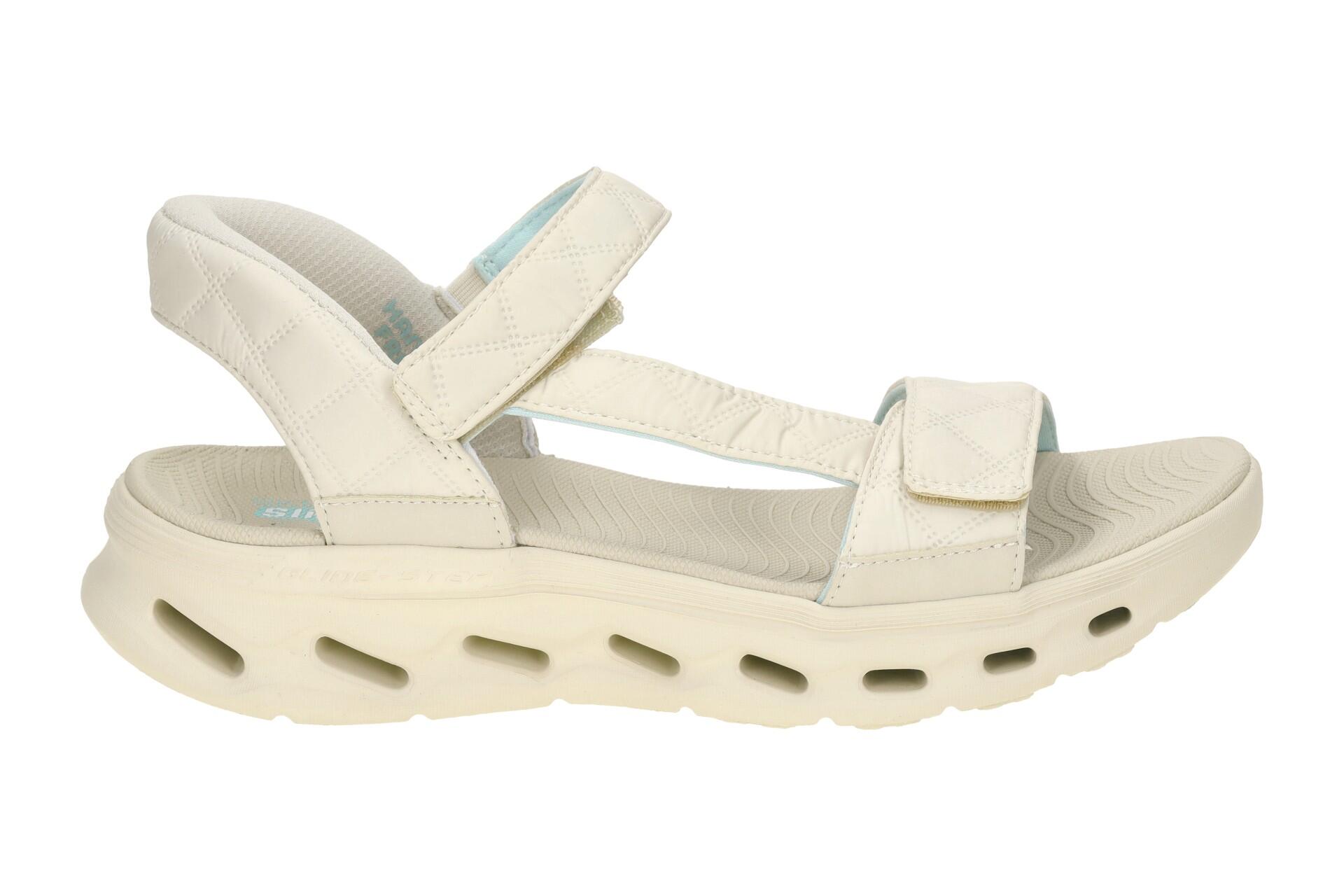 Skechers Go Walk Gliede Step Sandale beige Cozy Slip-Ins 141276 2/7