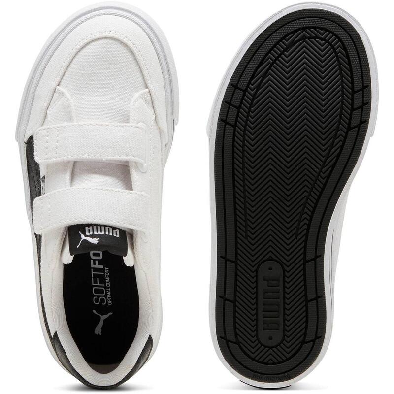 Pantofi sport copii Puma Court Classic Vulc Fs V Ps, Alb