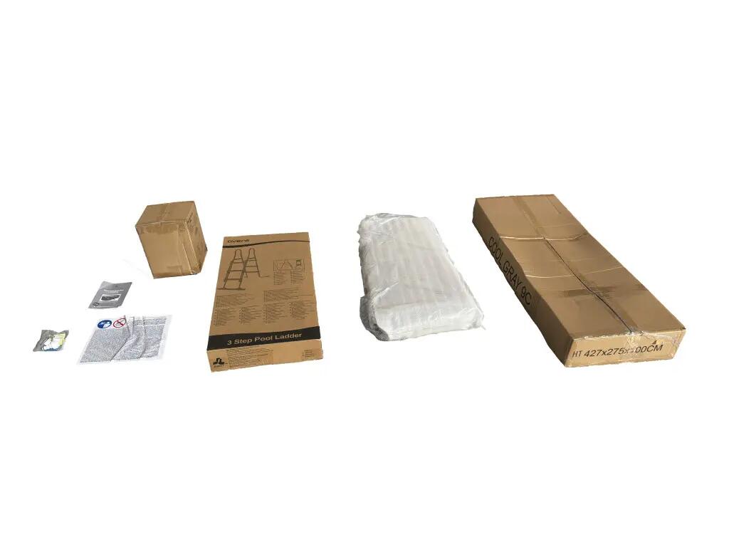 Avenli Frame medenceszett ovális barna rattan hatású 427x275x100 cm. 5/9