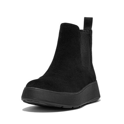 Fitflop f-mode suede chelsea laarzen- suede- zwart - comfortabel