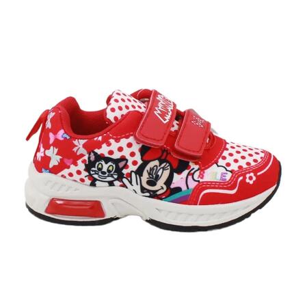 Baskets printemps/été avec lumières Minnie Mouse rouges, pointure 28