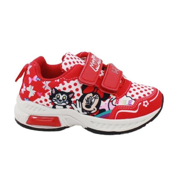 Baskets printemps/été avec lumières Minnie Mouse rouges, pointure 28