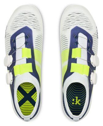 Chaussures Route Fizik Vega Carbon Blanc/Jaune Fluo 2/7