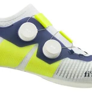 Fizik Vega Carbon Road Shoes White/Yellow Fluo
