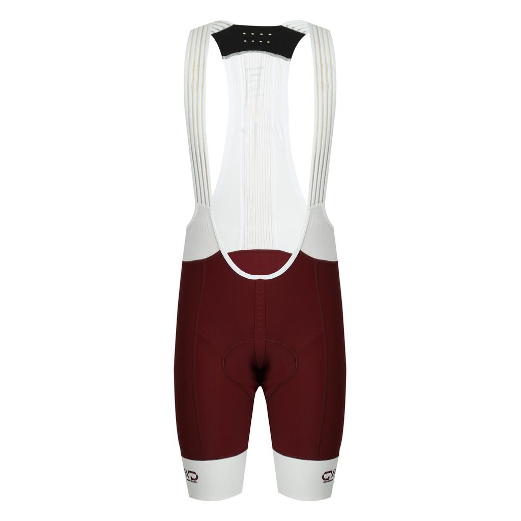 DRAFT men's cycling shorts burgundy/white