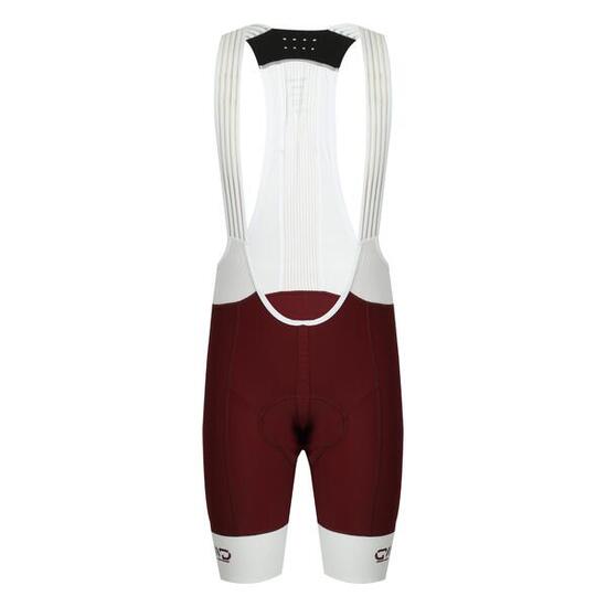 Cuissard vélo homme DRAFT bordeaux/blanc