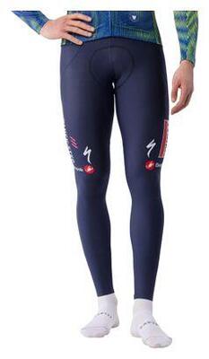 Lange fietsbroek castelli espresso soudal quickstep blauw heren