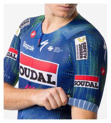 Camisola de manga curta Castelli Aero Race 8S Soudal Quickstep Azul Homem 3/6