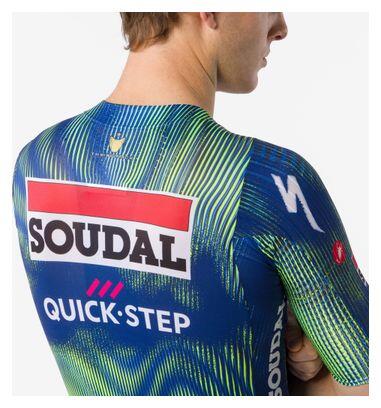 Camisola de manga curta Castelli Aero Race 8S Soudal Quickstep Azul Homem 5/6