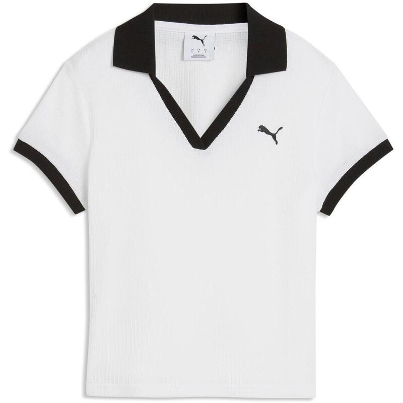 Tricou femei Puma Wardrobe Ess Polo, Alb
