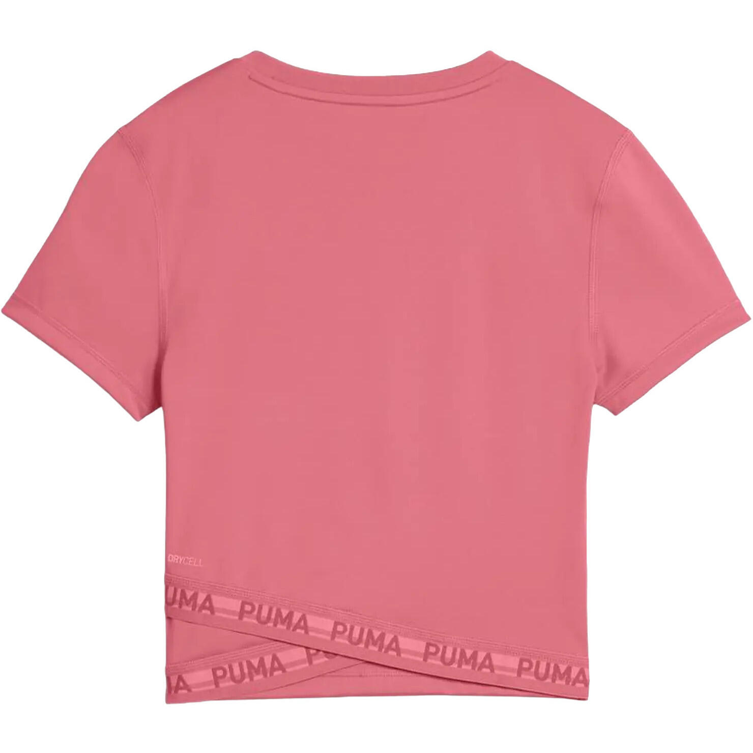 T-Shirt Puma W Strong Cross Back Tee, Rosa, Damen 2/3