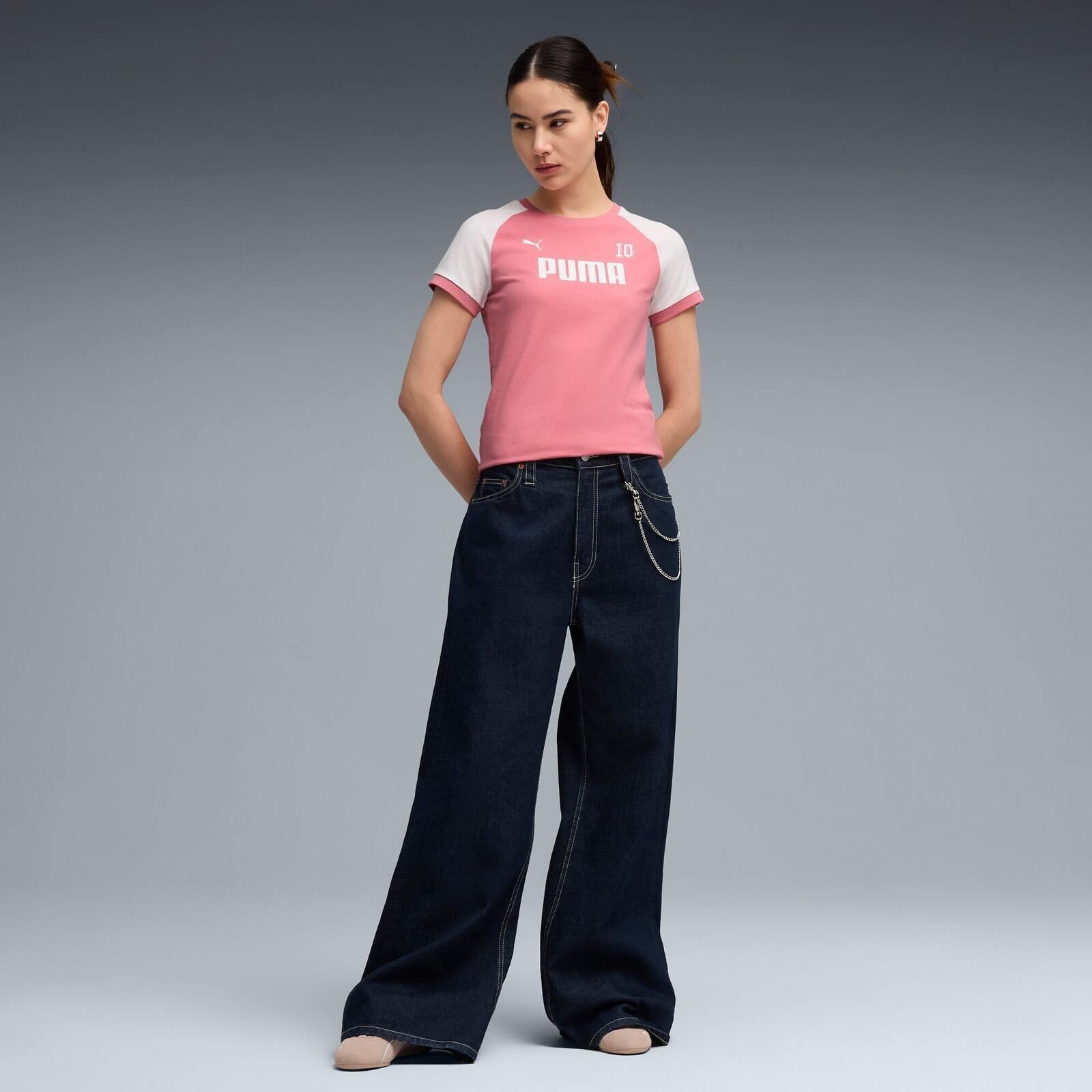 T-shirt Puma Sport Ringertee, Rose, Femmes 3/5