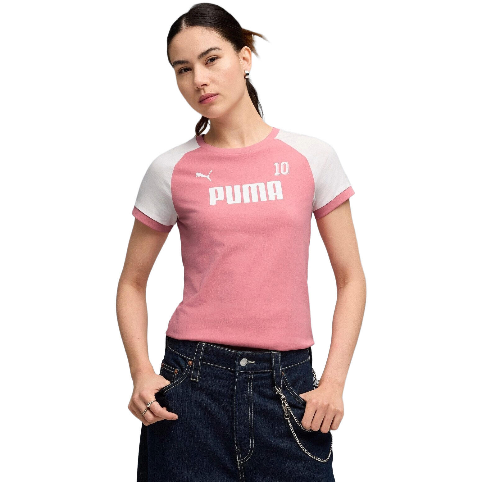 T-shirt Puma Sport Ringertee, Rose, Femmes 1/5