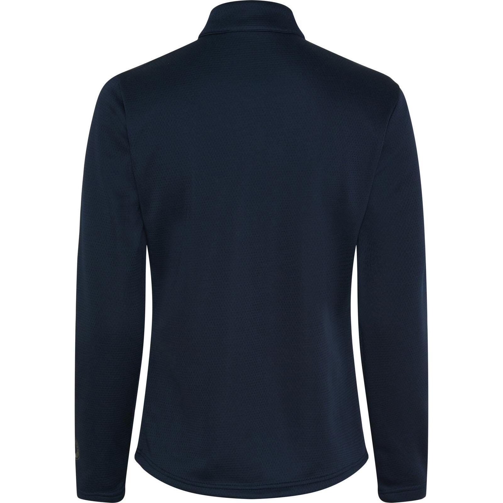 Maillot équitation manches longues 1/2 zip femme Equipage Scarlet 2/3