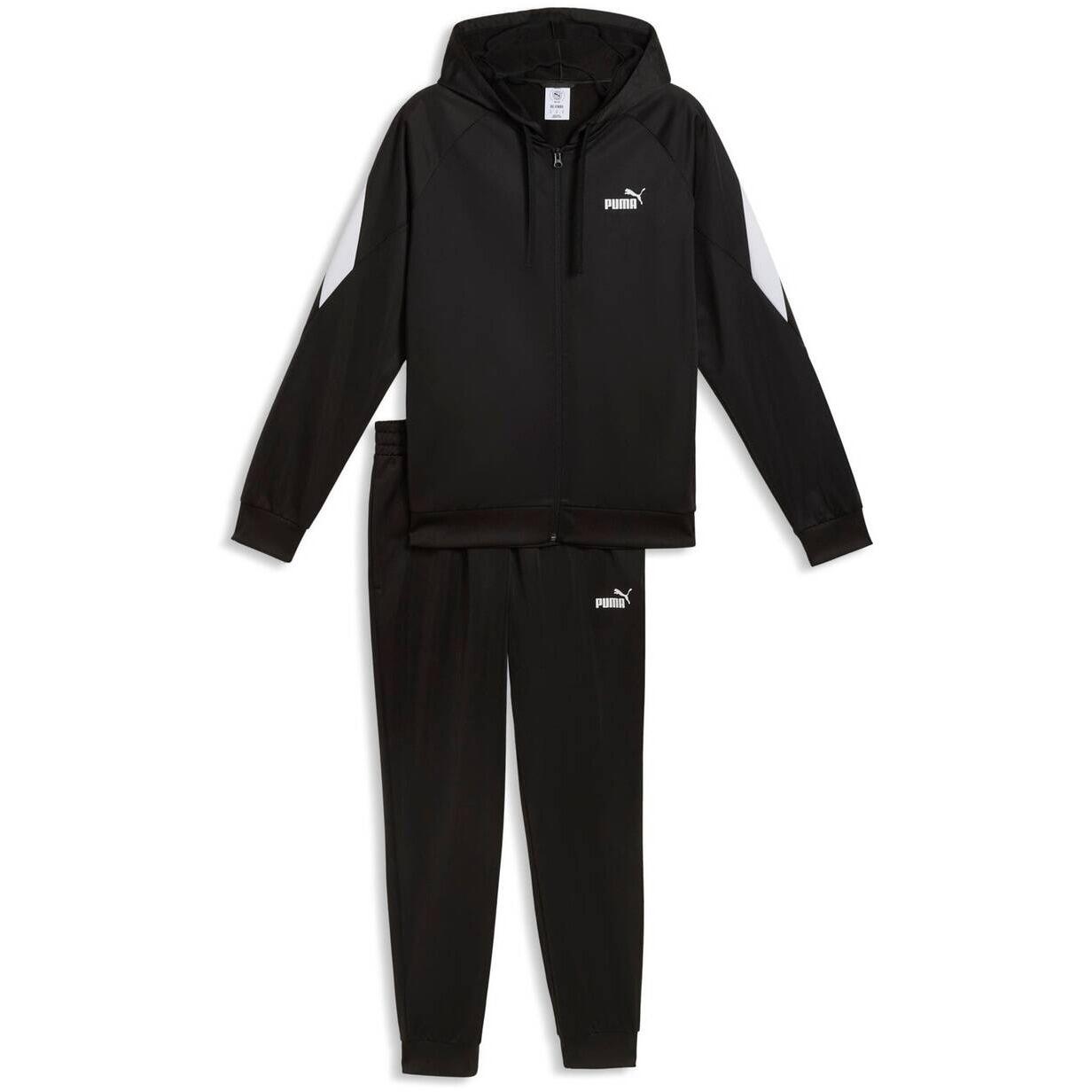 Chandal Puma Hooded Poly Suit, Negro, Hombre 5/5