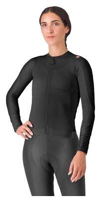 Maillot de manga larga Espresso ML para mujer Negro Gris