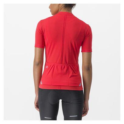 Maillot Manches Courtes Femme Castelli Anima 4 Rouge 2/5