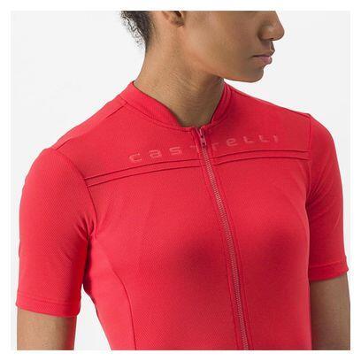 Maillot Manches Courtes Femme Castelli Anima 4 Rouge 4/5