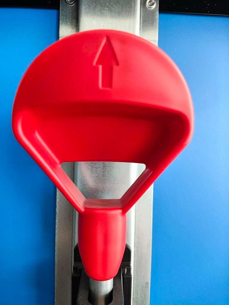Sponeta red locking handle compatible with S 5-70 e, S 5-73 e, S 4-73 e 1/2