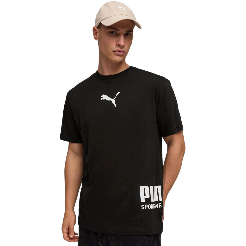 Тениска Puma Sport Relaxed Graphic Tee, Черен, Мъже
