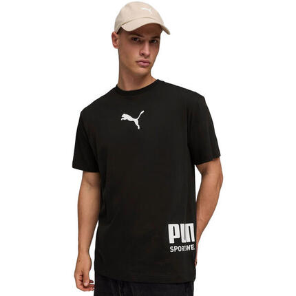 T-Shirt Puma Sport Relaxed Graphic Tee, Schwarz, Herren