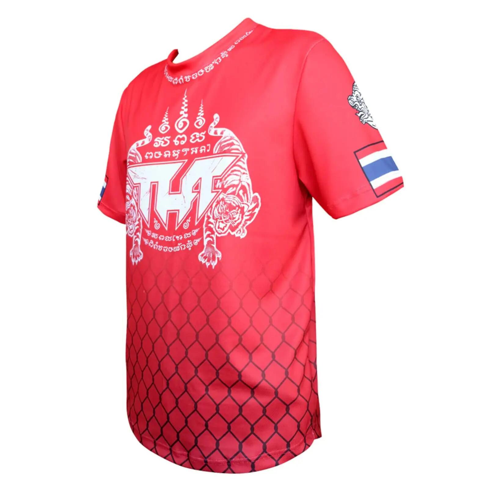 Koszulka Treningowa TUFF True Power Twin Tigers Yantra Red 3/4