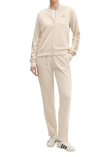 Tuta donna adidas essential 3-stripes - beige
