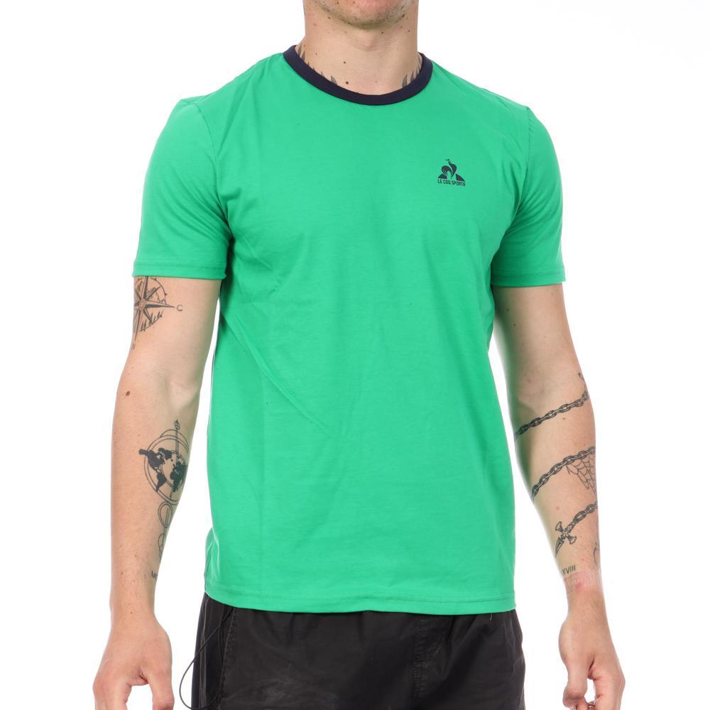 Men's Le Coq Sportif Monochrome Green T-Shirt