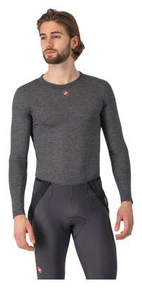 Castelli Herren Unterhemd Langarm Medio Grau