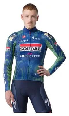 Castelli mid weight 2 soudal quickstep langmouwen shirt blauw heren