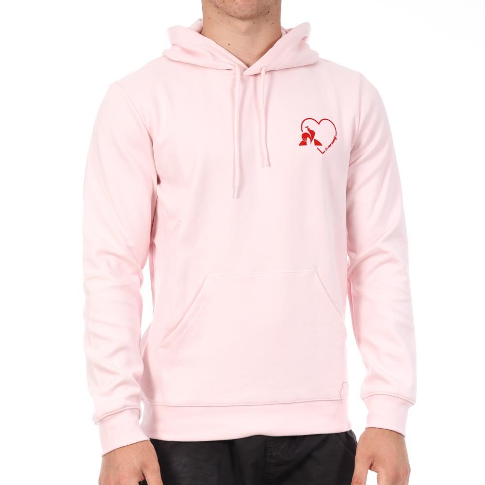 Men's Le Coq Sportif Pink Hoodie