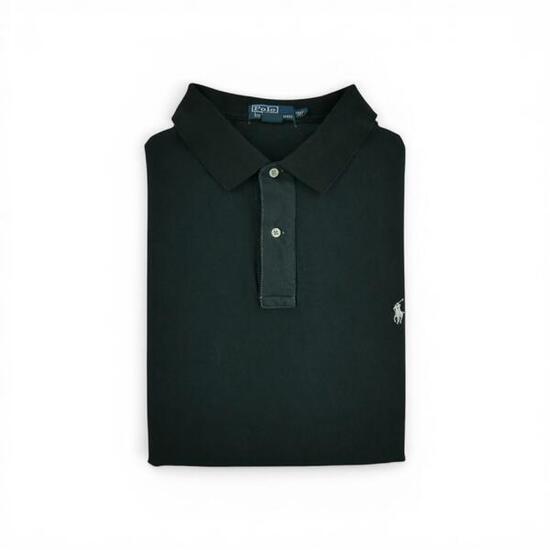 Reconditionné - Polo manches courtes Homme Noir - Très Bon État