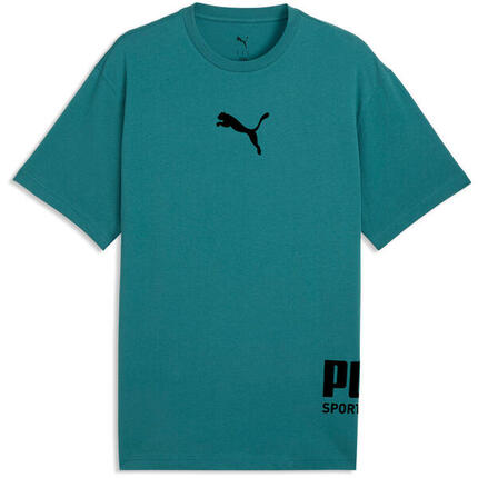 T-Shirt Puma Sport Relaxed Graphic Tee, Blau, Herren