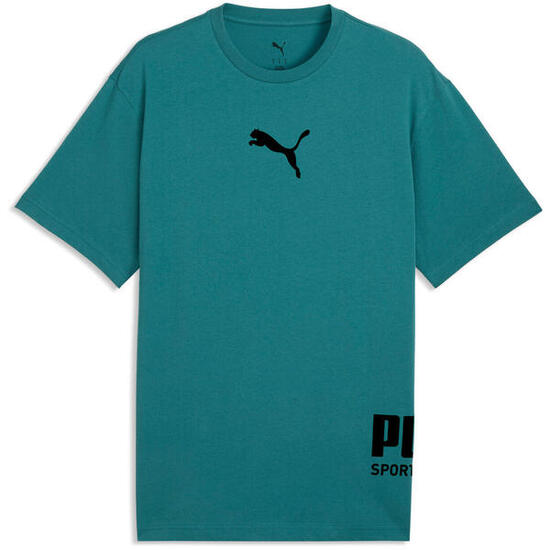 T-Shirt Puma Sport Relaxed Graphic Tee, Blau, Herren