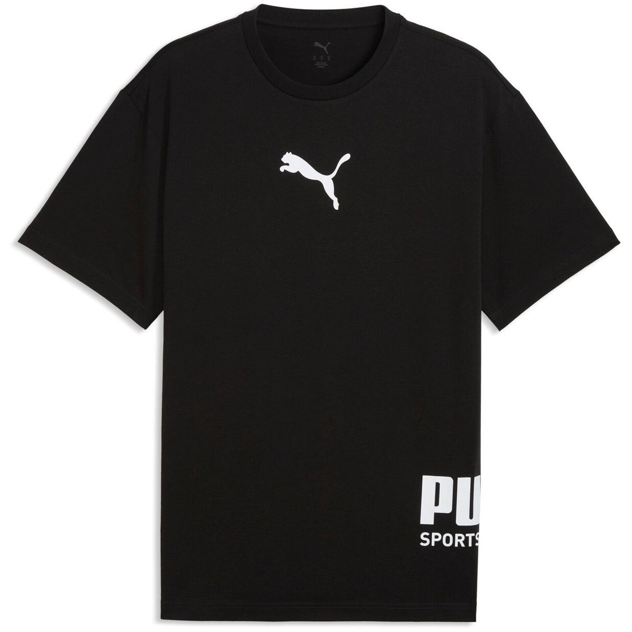 T-shirt Puma Sport Relaxed Graphic Tee, Noir, Hommes 5/5